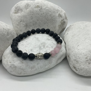 Buddha- Quartz rose...