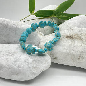 Bracelet tortues turquoise