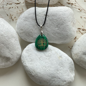 Pendentif en Malachite