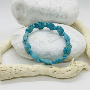 Bracelet tortue en turquoise